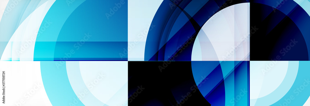 Round shapes, triangles and circles. Modern abstract background Round shapes, triangles and circles. Modern abstract background