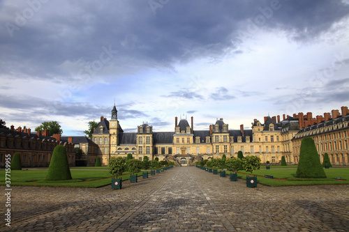 France Fontainebleau castle main hall