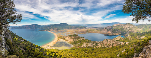  Iztuzu Beach view from hill in Dalyan Village of Mugla Province