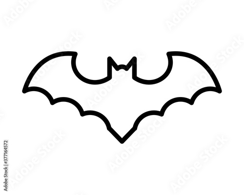 Halloween bat silhouette vector design
