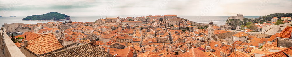 Panorama of the city of Dubrovnik