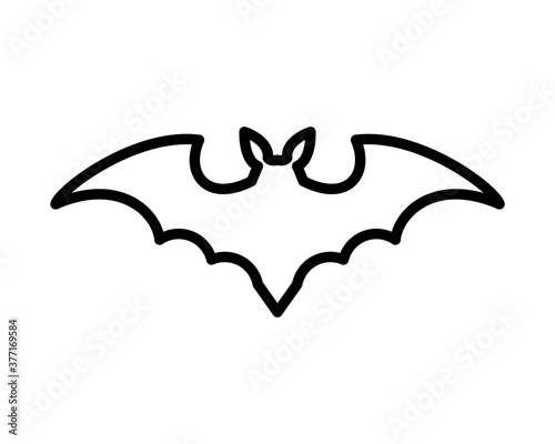 Halloween bat silhouette vector design
