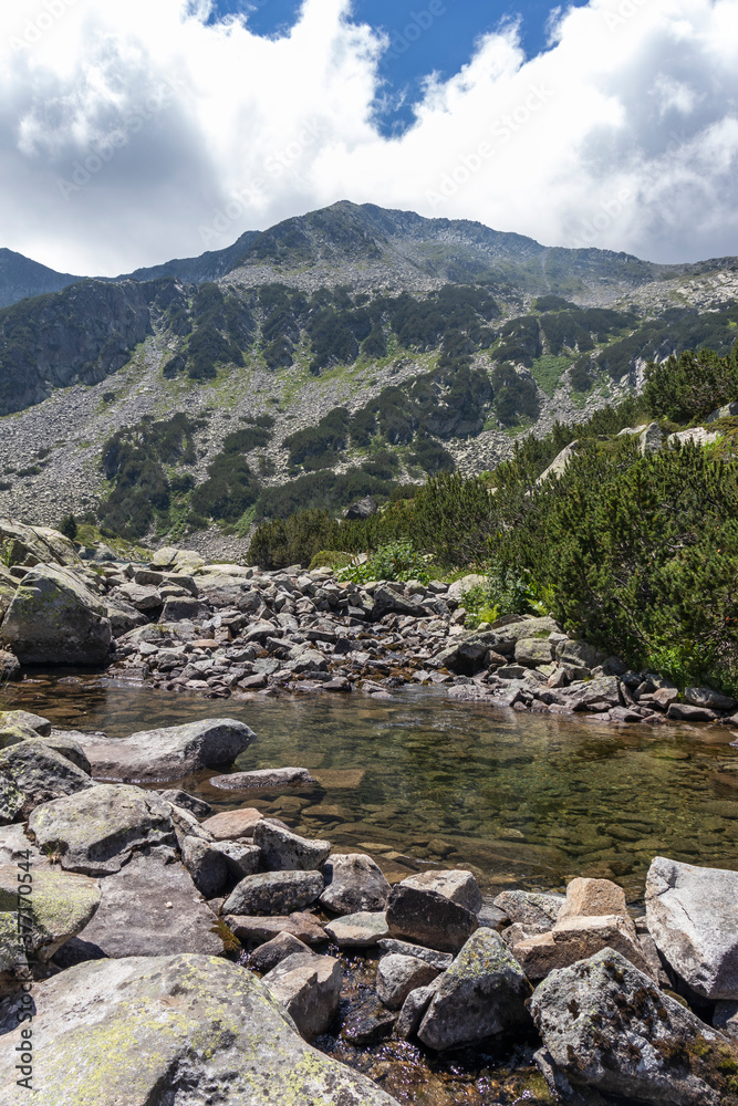 landscape of Pirin Mountain and Fish Banderitsa lake, Bulgaria landscape of Pirin Mountain and Fish Banderitsa lake, Bulgaria