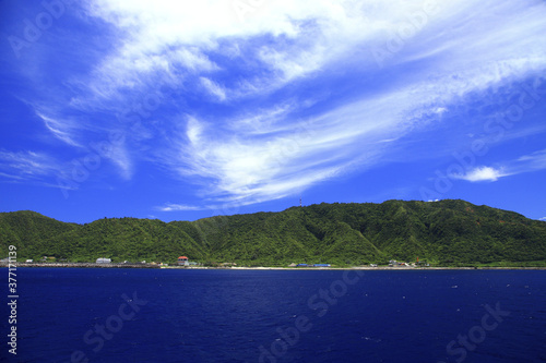 Fototapeta Naklejka Na Ścianę i Meble -  Taitung see Green Island from the sea