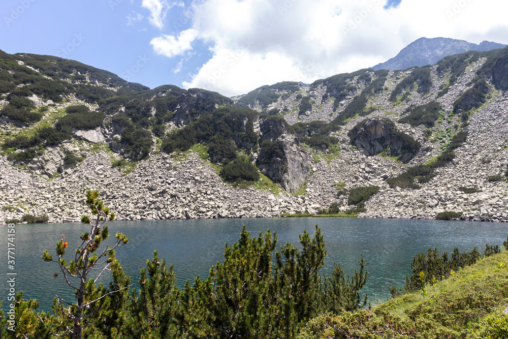 landscape of Pirin Mountain and Fish Banderitsa lake, Bulgaria