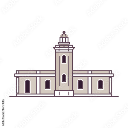 Isolated palace builder world construction famous icon- Vector © illustratiostock