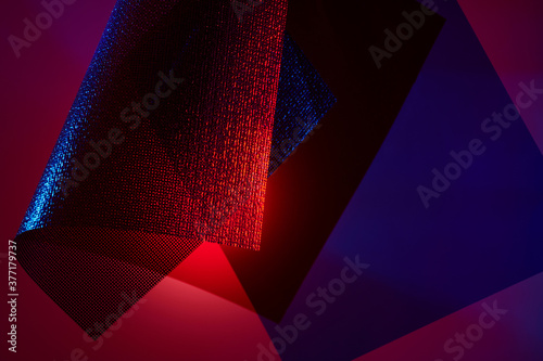 Abstract Dreamy Concept Image with Mesh Fabric photo