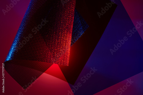 Abstract Dreamy Concept Image with Mesh Fabric