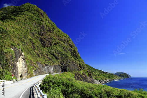Taiwan Hualien Fengbin do not know children cliffs coast