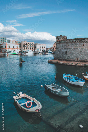 fantastic view on gallipoli in puglia