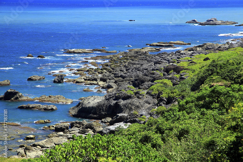 Taiwan Hualien Fengbin Moon Cave coast photo