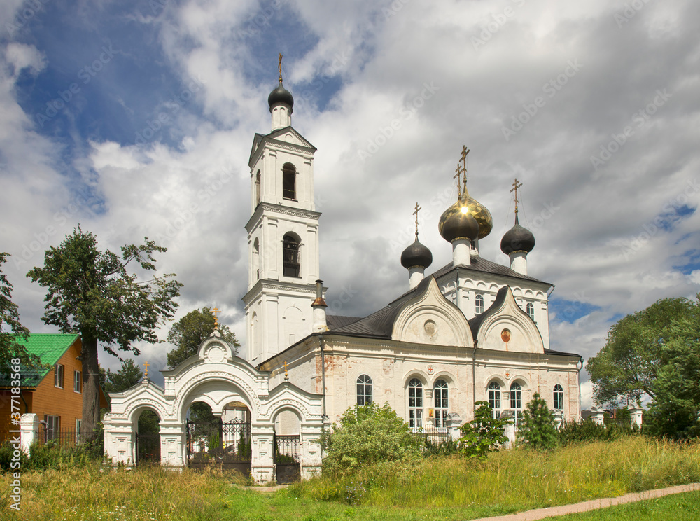 Orthodox church of Exaltation of Holy Cross in Sverdlovo village. Tver oblast. Russia