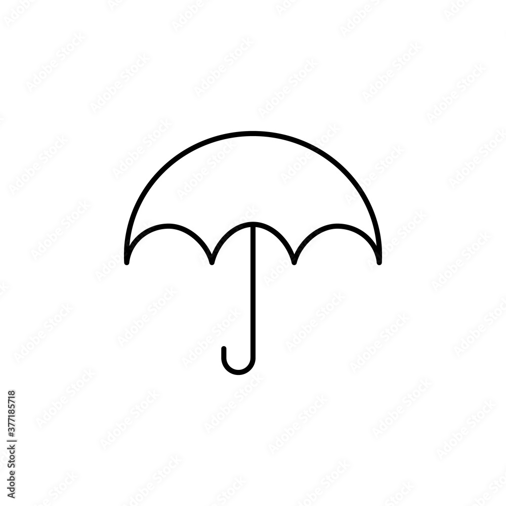 Umbrella, protection, weather vector icon Umbrella, protection, weather vector icon