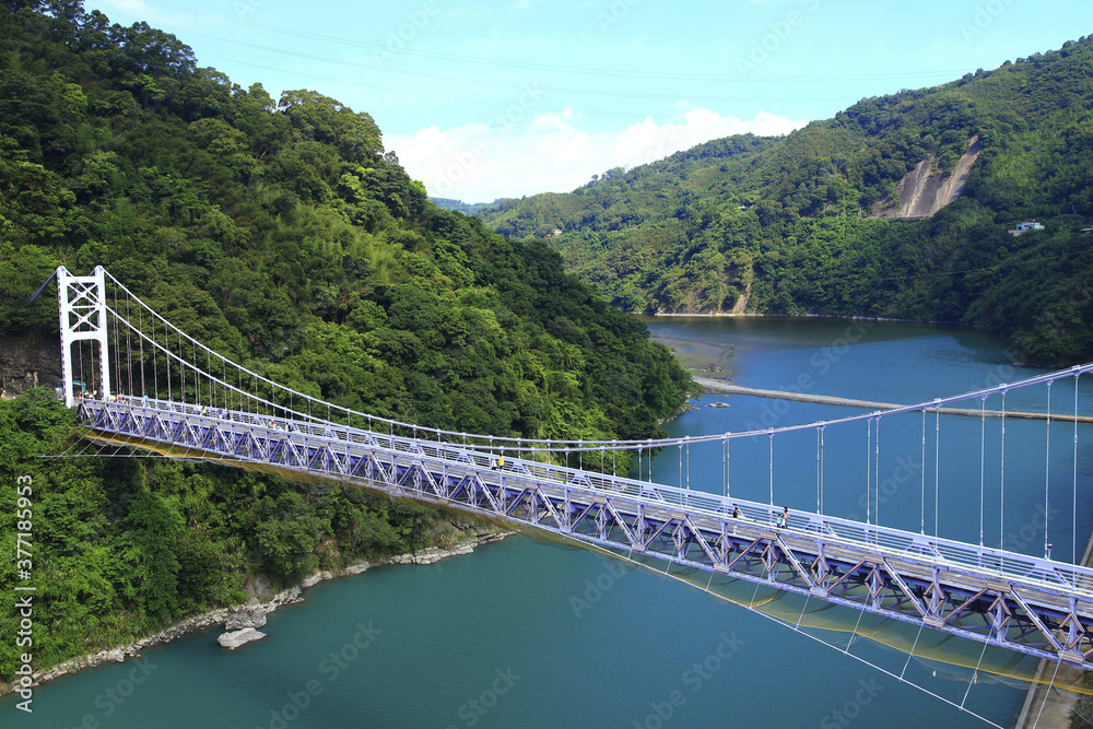 Obraz premium Taoyuan Fuxing Luofu Suspension Bridge Taiwan