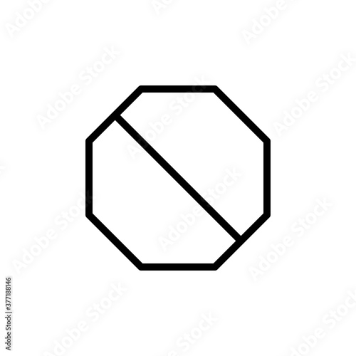 Stop, signal, traffic vector icon