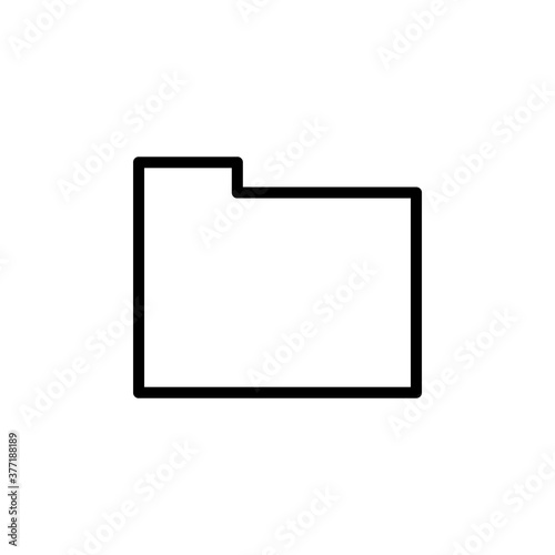 Folder, file, storage vector icon