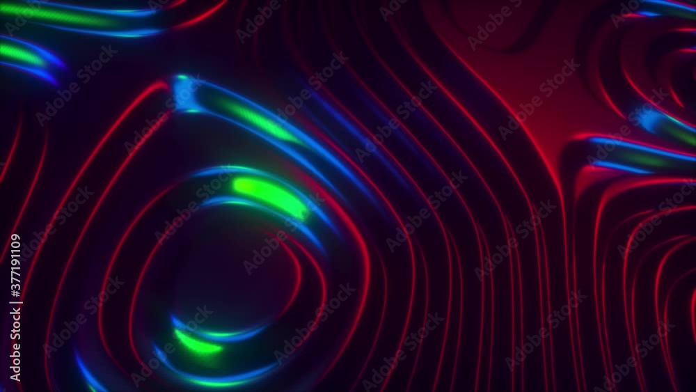 3d wavy surface. Abstract waving background with neon ripples. Liquid multicolor pattern, moving shapes. 4K looped video animation. 3d wavy surface. Abstract waving background with neon ripples. Liquid multicolor pattern, moving shapes. 4K looped video animation.