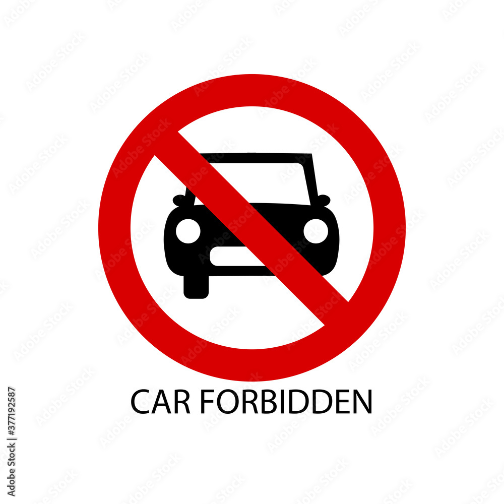 car forbidden icon vehicle prohibited. Vector illustration eps 10 car forbidden icon vehicle prohibited. Vector illustration eps 10