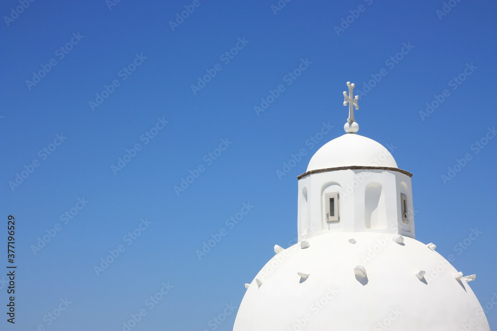 Panorama der Insel Santorini, Griechenland