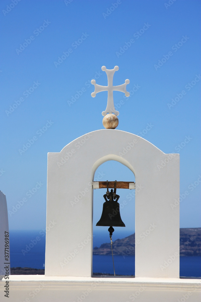 Panorama der Insel Santorini, Griechenland Panorama der Insel Santorini, Griechenland