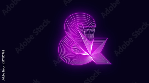 Efecto neo simbolos. symbol