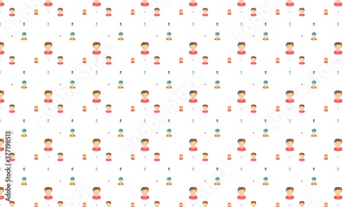 Kids colorful collection background pattern design