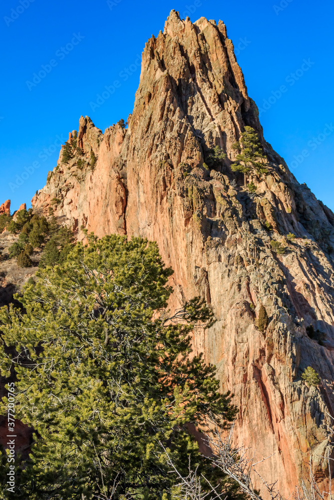 Cathedral Rock, Garden of the Gods in Colorado Springs, Colorado Cathedral Rock, Garden of the Gods in Colorado Springs, Colorado