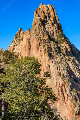Cathedral Rock, Garden of the Gods in Colorado Springs, Colorado