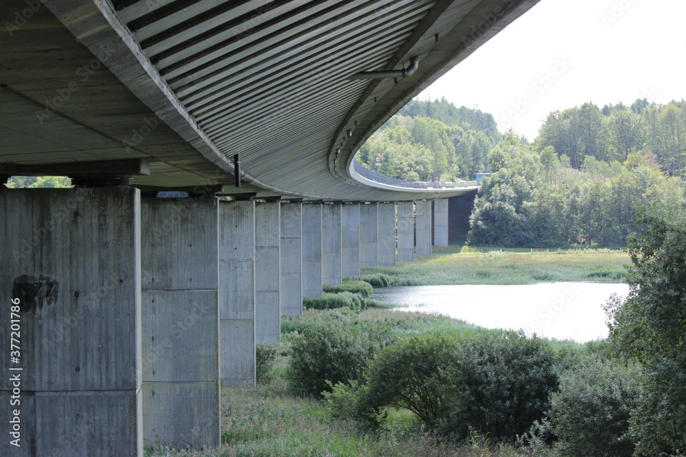 Sallingsund bridge over the Limfjord between Mors and Salling, picture taken from below Sallingsund bridge over the Limfjord between Mors and Salling, picture taken from below