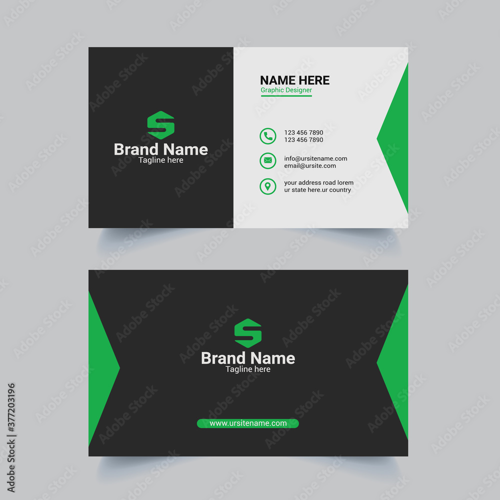 Minimal and Minimalist Double-sided Horizontal Business Card Design Minimal and Minimalist Double-sided Horizontal Business Card Design