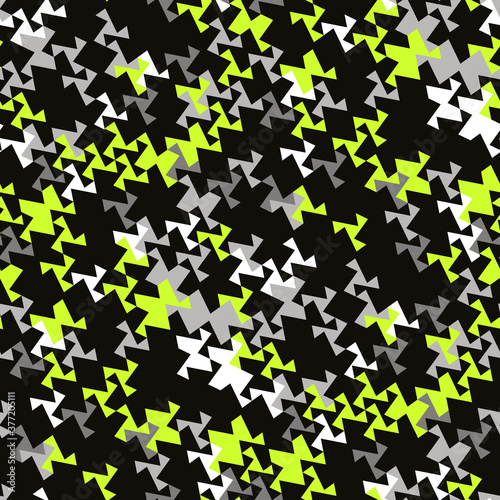 Abstract seamless pattern of geometric shapes. Bright energetic pattern for an active lifestyle.
