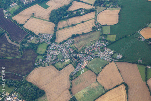 aerial view of the village