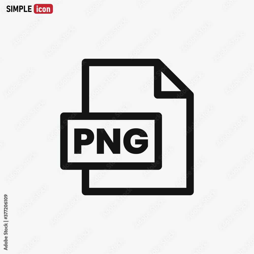 PNG file icon vector . Png sign PNG file icon vector . Png sign