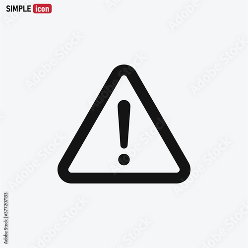 Warning icon vector . Attention sign