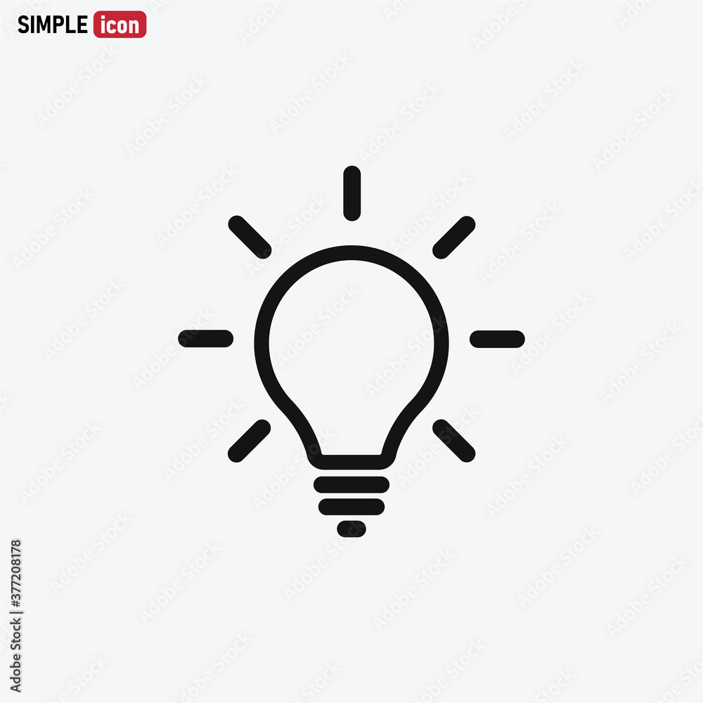 Light Bulb icon vector . Idea sign Light Bulb icon vector . Idea sign