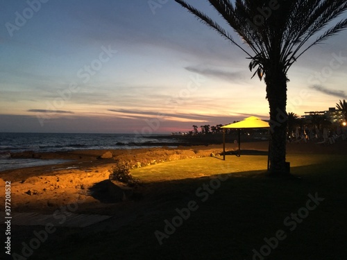 sunset in the beach