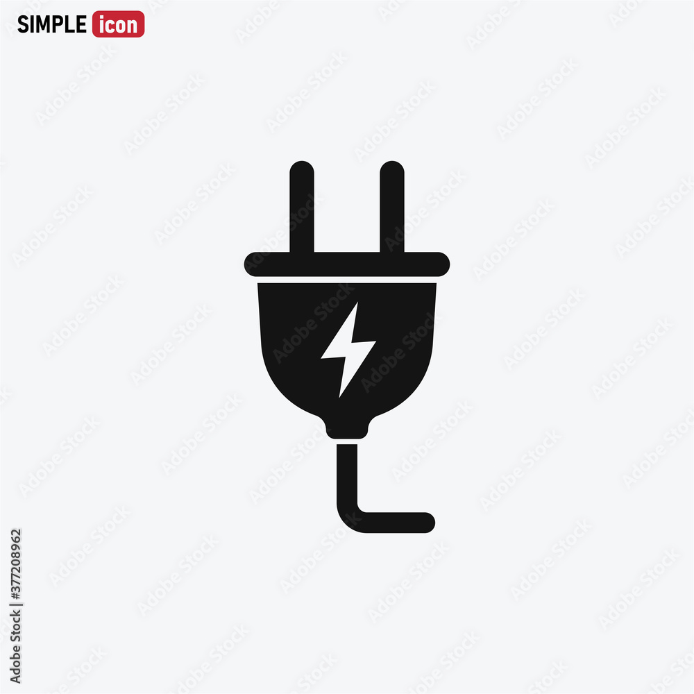Plug icon vector . Electric Plug Plug icon vector . Electric Plug