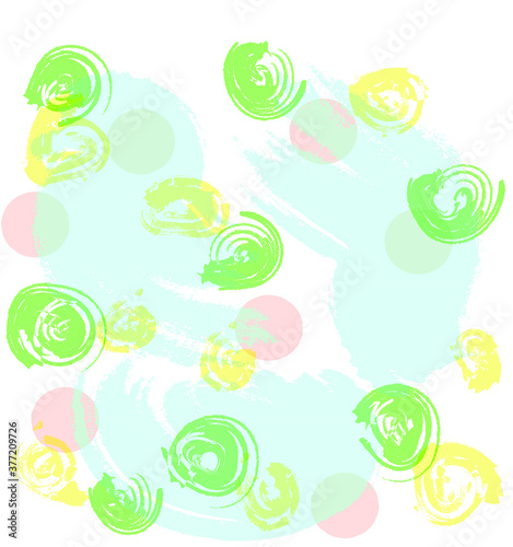Childish pastel background for splash template, funny doodle drawing. Multicolored pattern in a modern design style, composition of strokes and wavy lines.