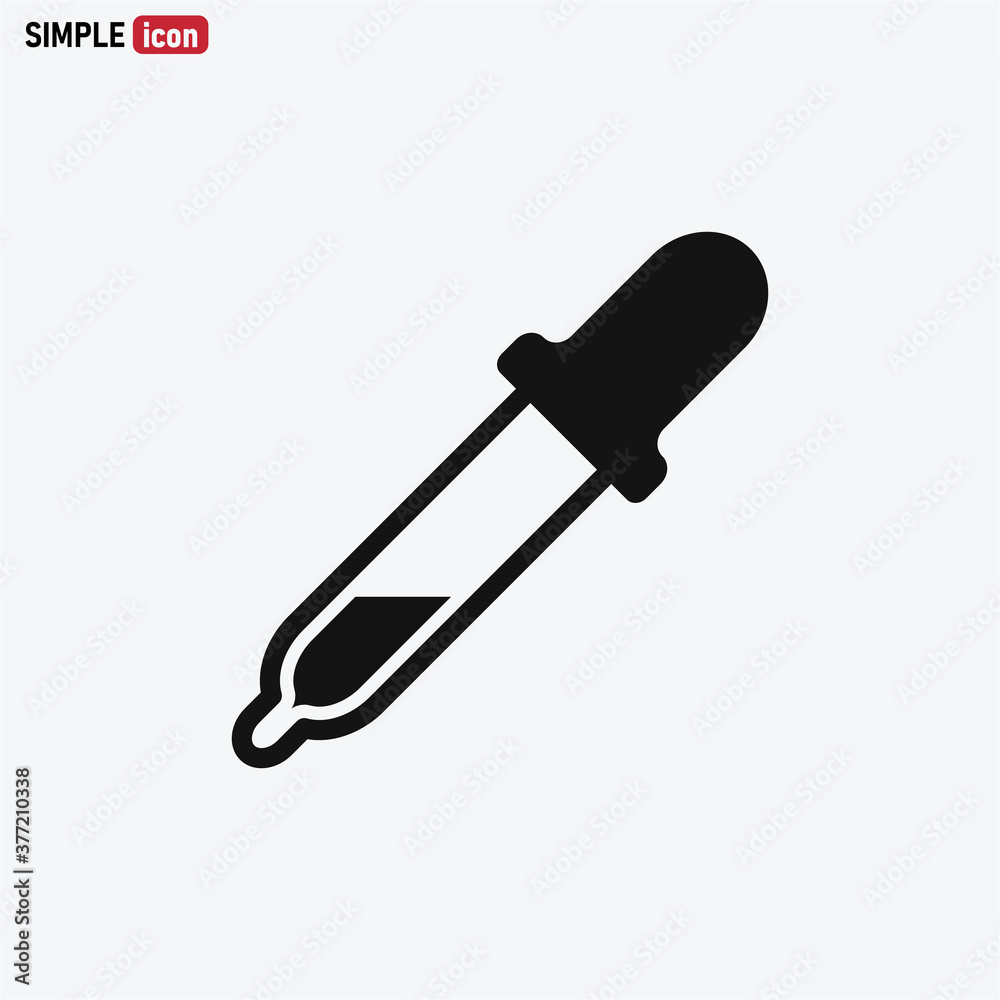 Pipette icon vector . Dropper sign Pipette icon vector . Dropper sign