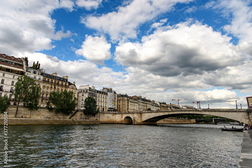 Paris and Seine river