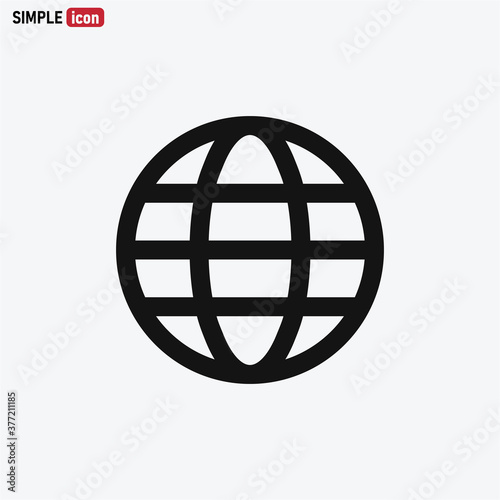 World icon vector . Globe sign