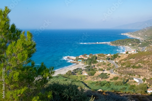 Nature around the Ikaria Island in the Aegean Sea 