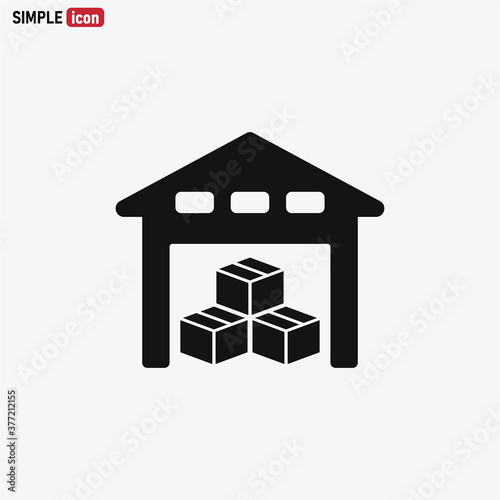 Warehouse icon vector eps 10