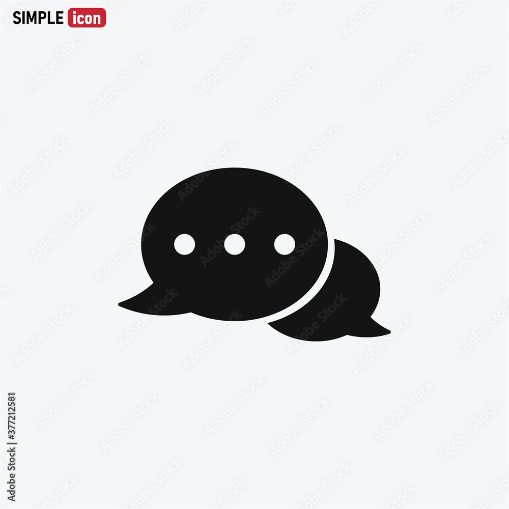 Speech Bubble icon vector . Message sign Speech Bubble icon vector . Message sign