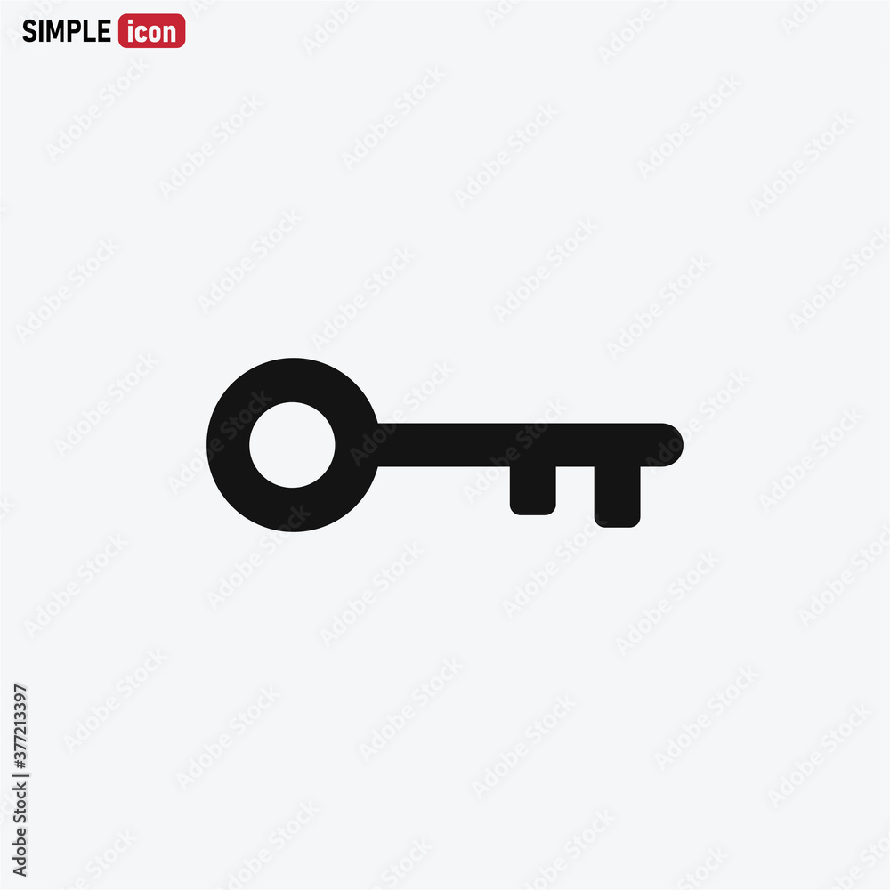 Key icon vector . Lock sign Key icon vector . Lock sign