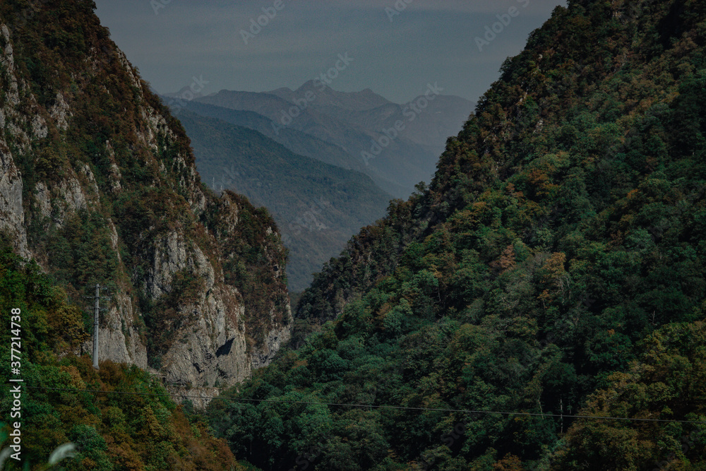 mountain gorge in the Krasnodar territory of the Russian Federation