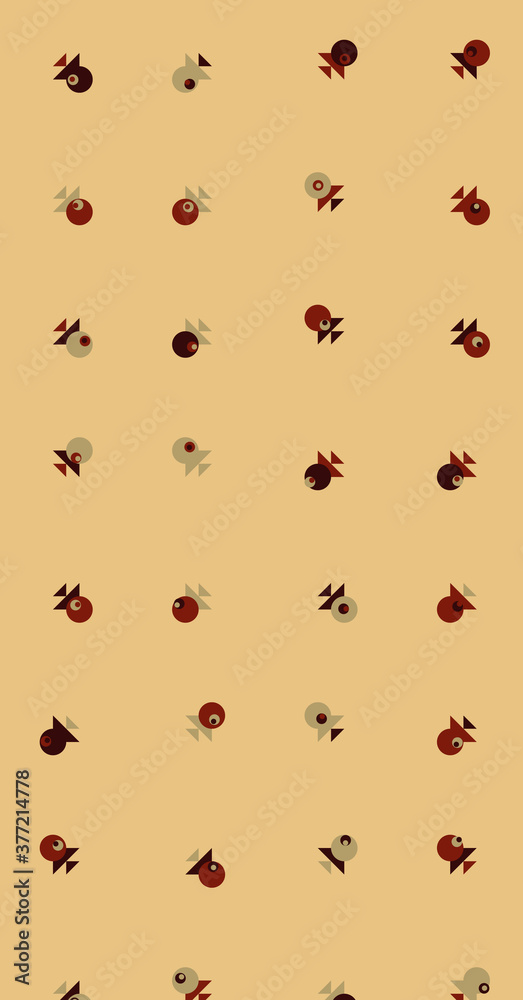 Abstract Color Halftone Dots generative art background illustration