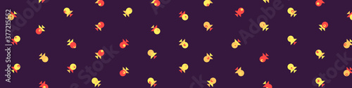 Abstract Color Halftone Dots generative art background illustration
