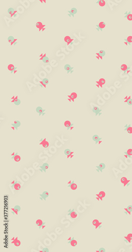 Abstract Color Halftone Dots generative art background illustration