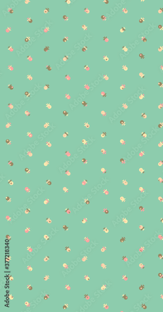 Abstract Color Halftone Dots generative art background illustration